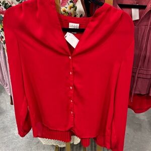 a new day Vibrant Red Blouse